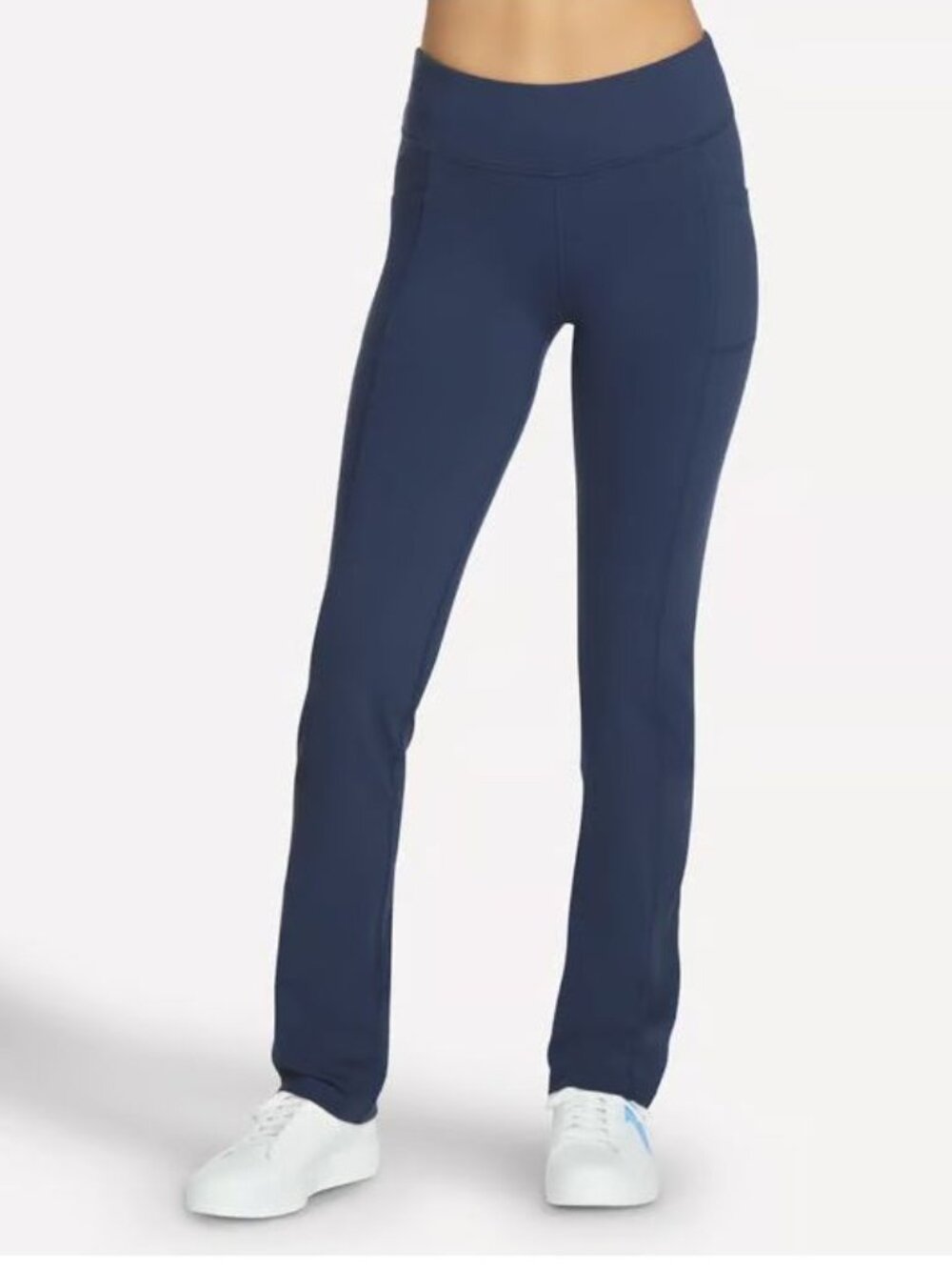 SKECHERS GO WALK OG Pant Size 3XL Navy Blue Bootcut Stretch Womens Activewear